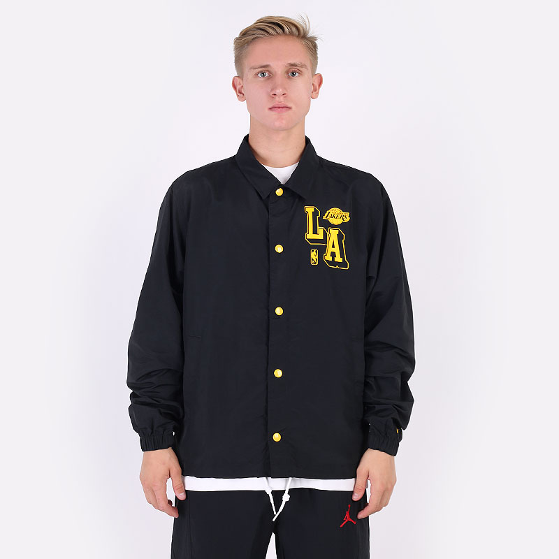 Мужская куртка Nike Los Angeles Lakers Courtside NBA Coach's Jacket (DB1439-010)  - цена, описание, фото 3